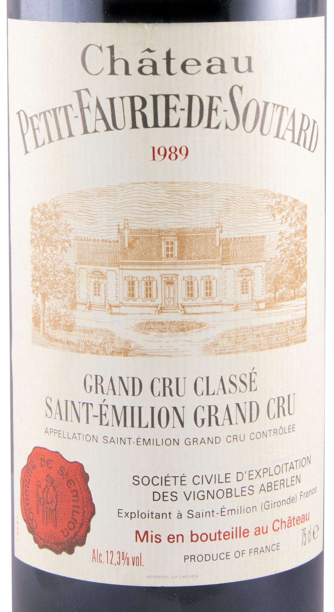 1989 Château Petit-Faurie-de-Soutard Saint-Émilion red