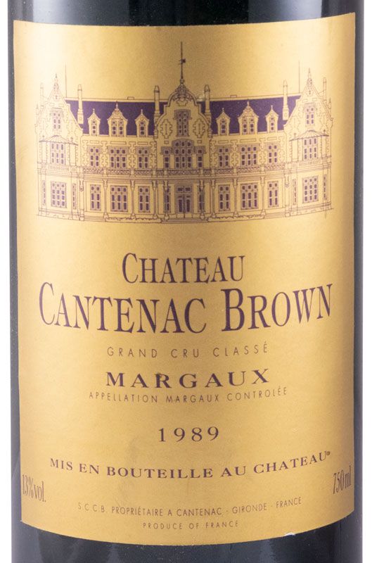 1989 Château Cantenac Brown Margaux tinto