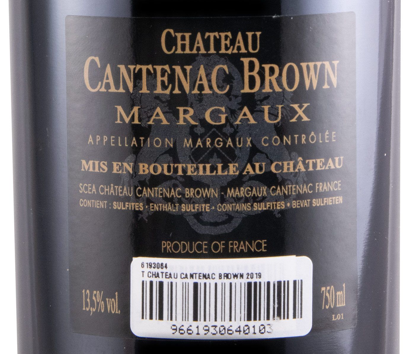 2019 Château Cantenac Brown Margaux tinto