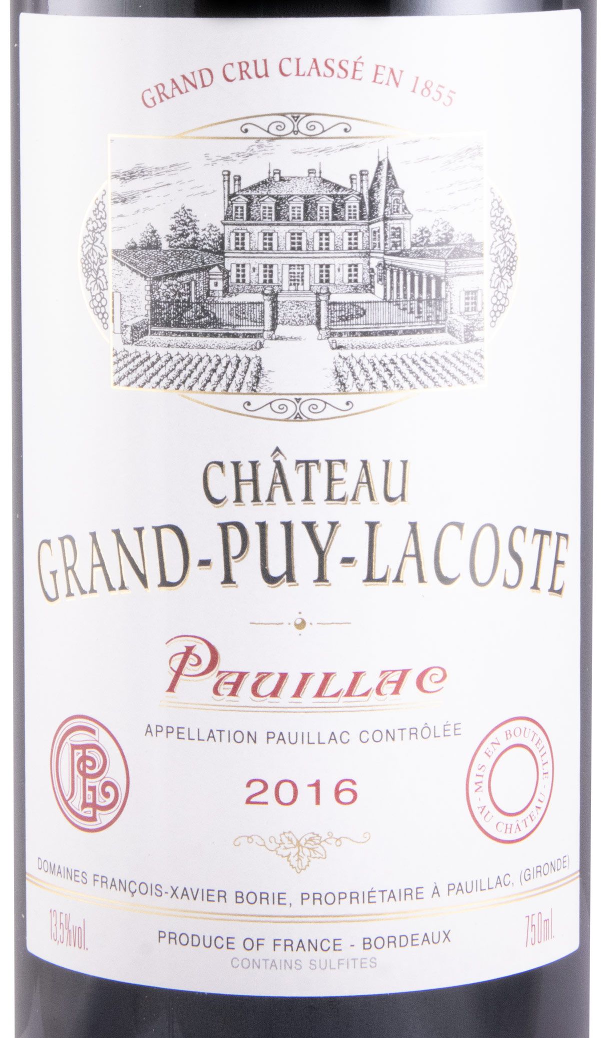 2016 Château Grand-Puy-Lacoste Pauillac tinto