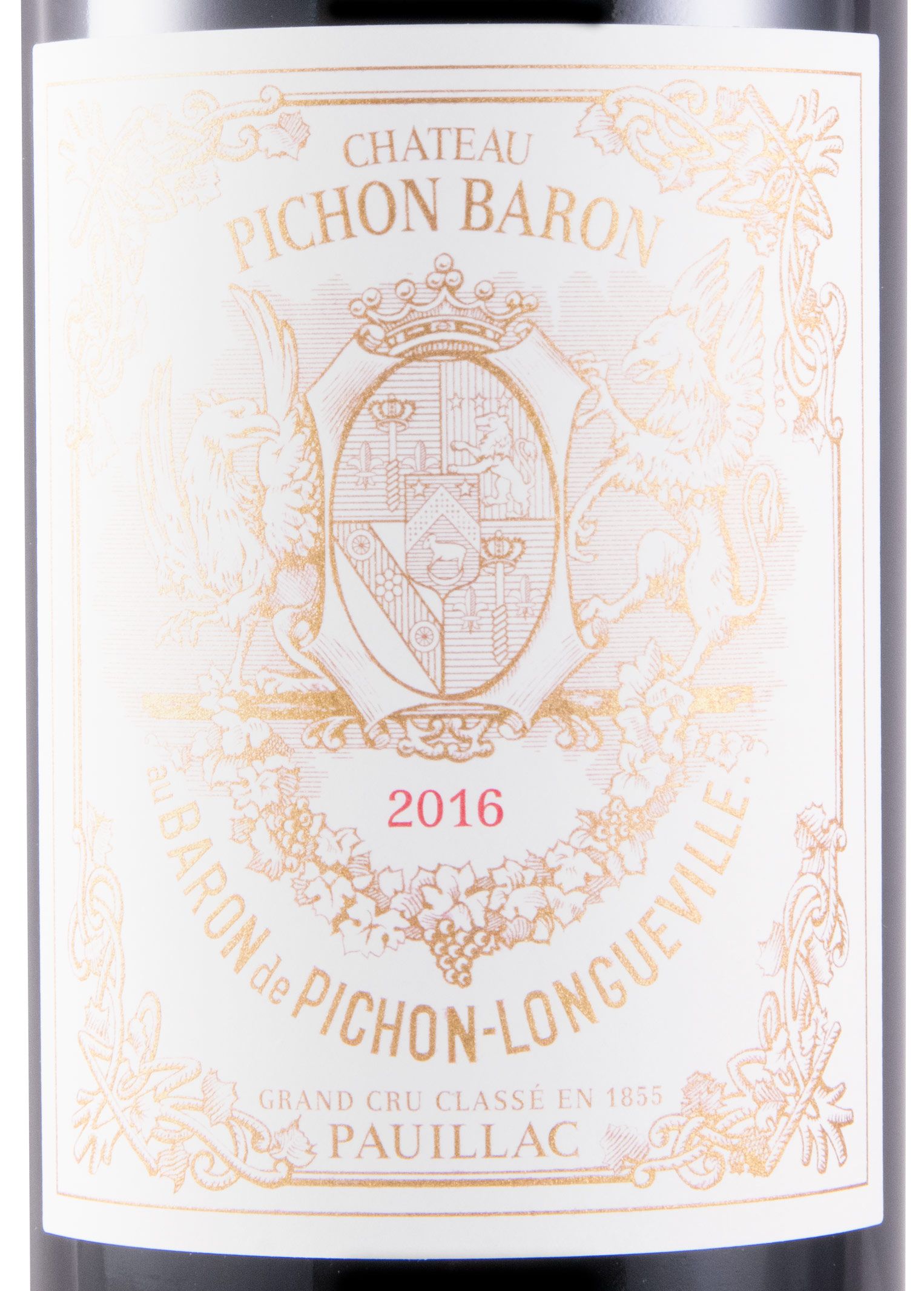 2016 Château Pichon Baron au Baron de Pichon-Longueville Pauillac tinto