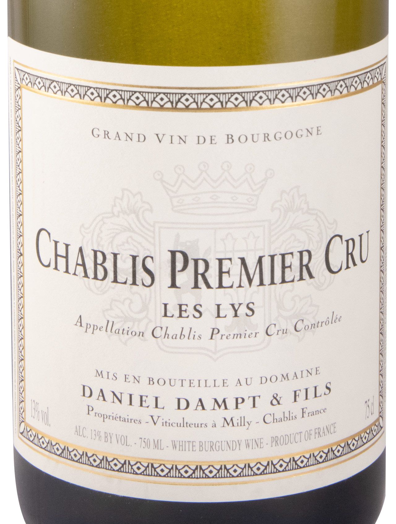 2021 Domaine Daniel Dampt Les Lys Premier Cru Chablis branco