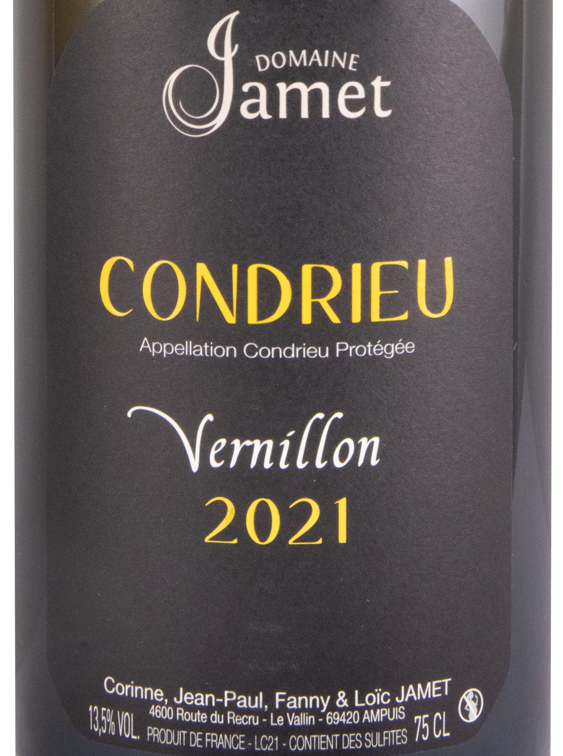 2021 Domaine Jamet Vernillon Condrieu branco