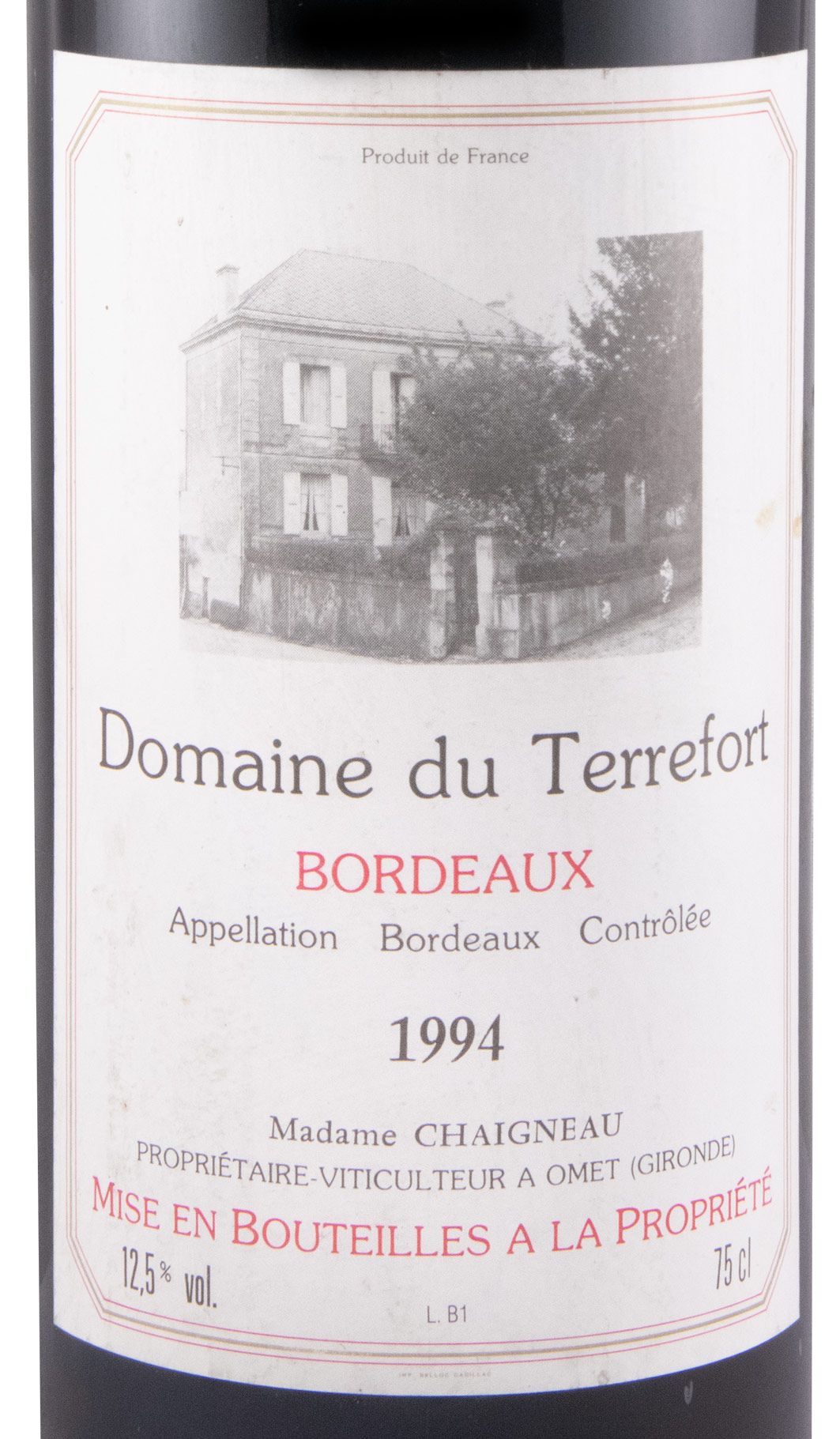 1994 Domaine du Terrefort Bordeaux red