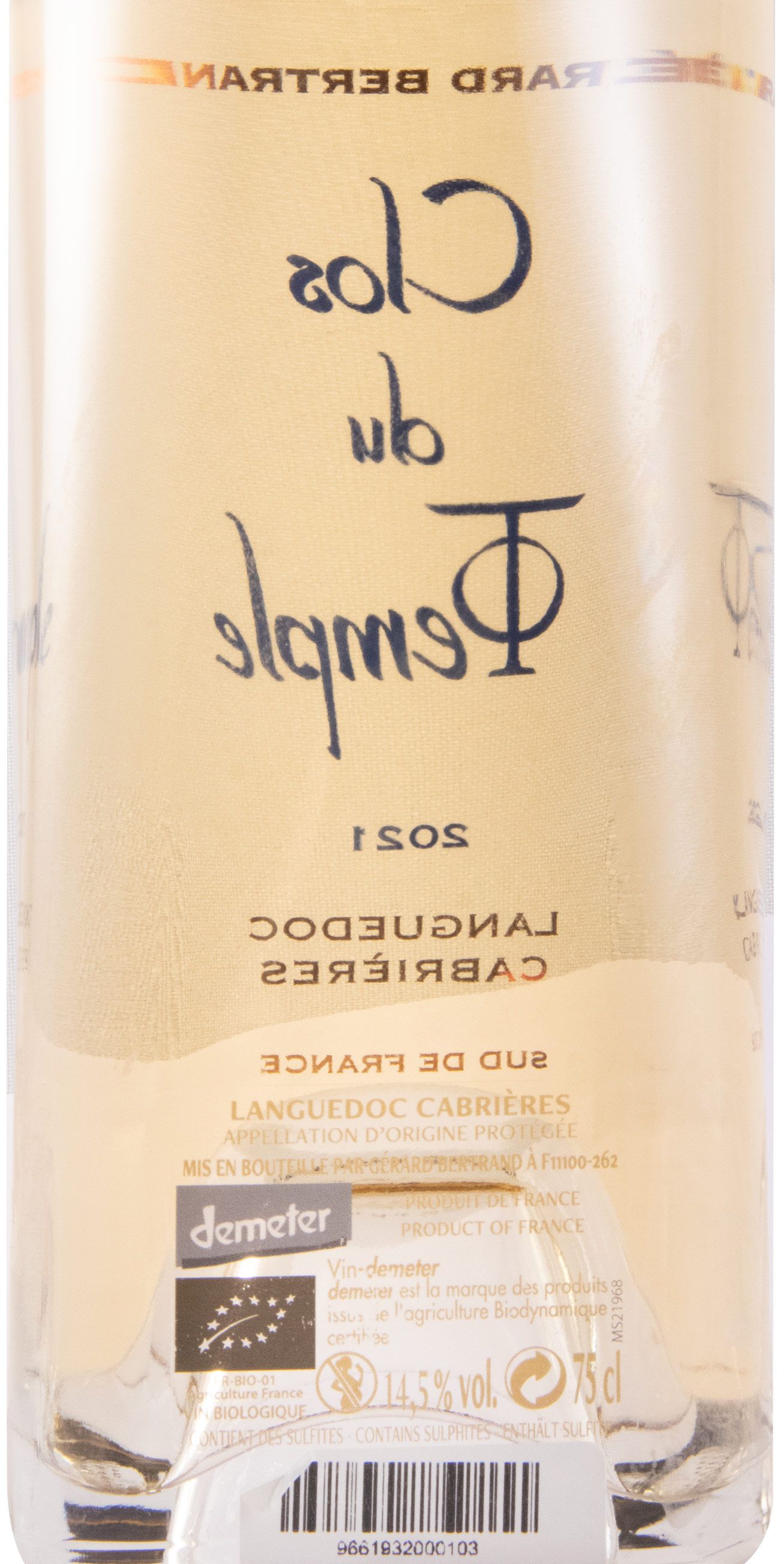2021 Gérard Bertrand Clos du Temple Languedoc-Cabrières biológico rosé