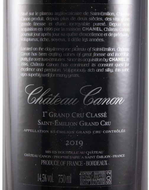 2019 Château Canon Saint-Émilion tinto