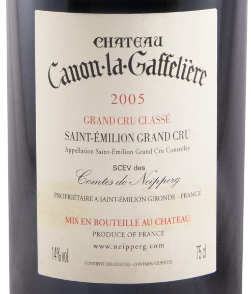 2005 Château Canon-La-Gaffelière Saint-Émilion tinto