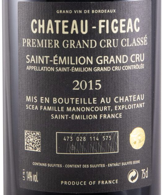 2015 Château-Figeac Saint-Émilion red