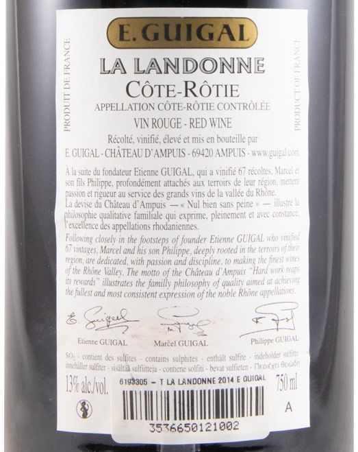 2014 E. Guigal La Landonne Côte-Rôtie tinto