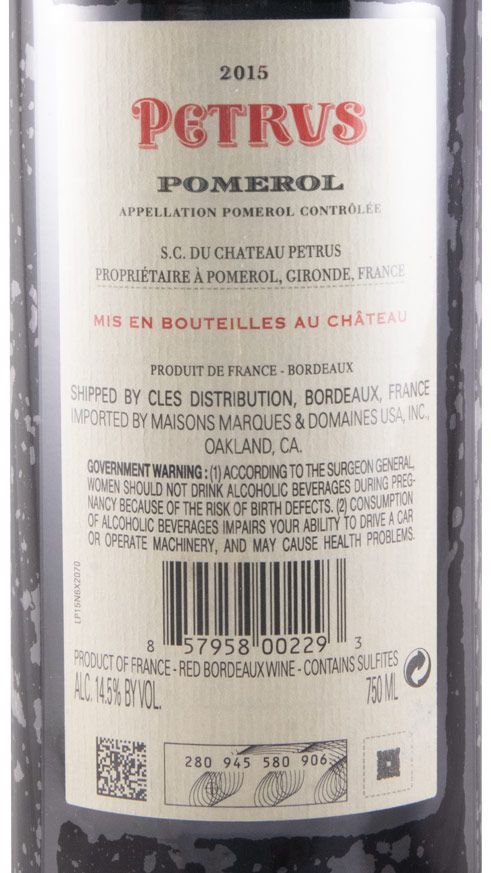 2015 Petrus tinto