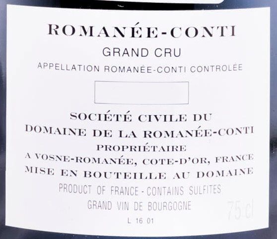 2020 Domaine de la Romanée-Conti Grand Cru tinto