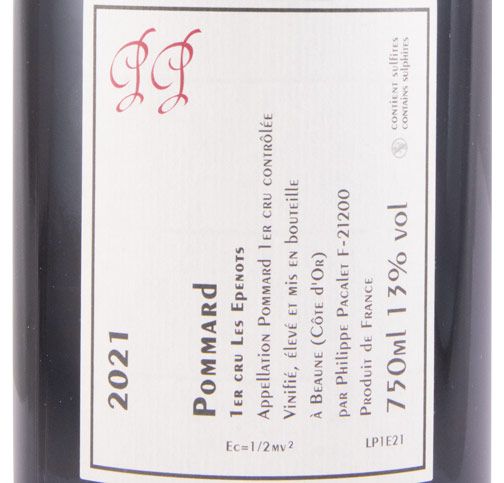 2021 Philippe Pacalet Les Epenots Pommard tinto