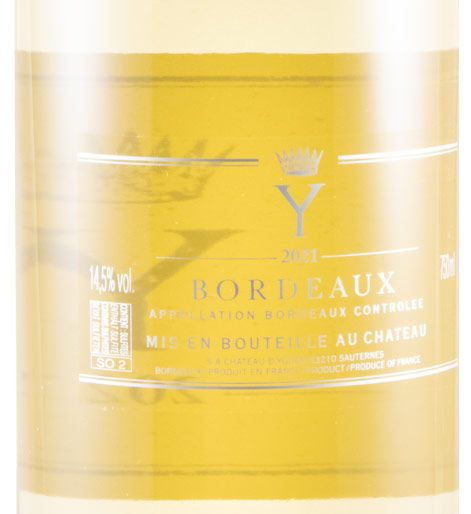 2021 Château d'Yquem Y d'Yquem Sauternes branco