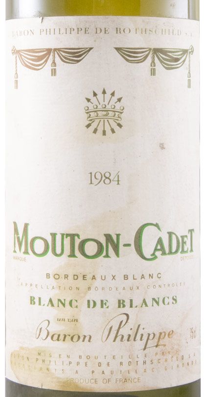 1984 Baron Philippe de Rothschild Mouton Cadet Pauillac branco
