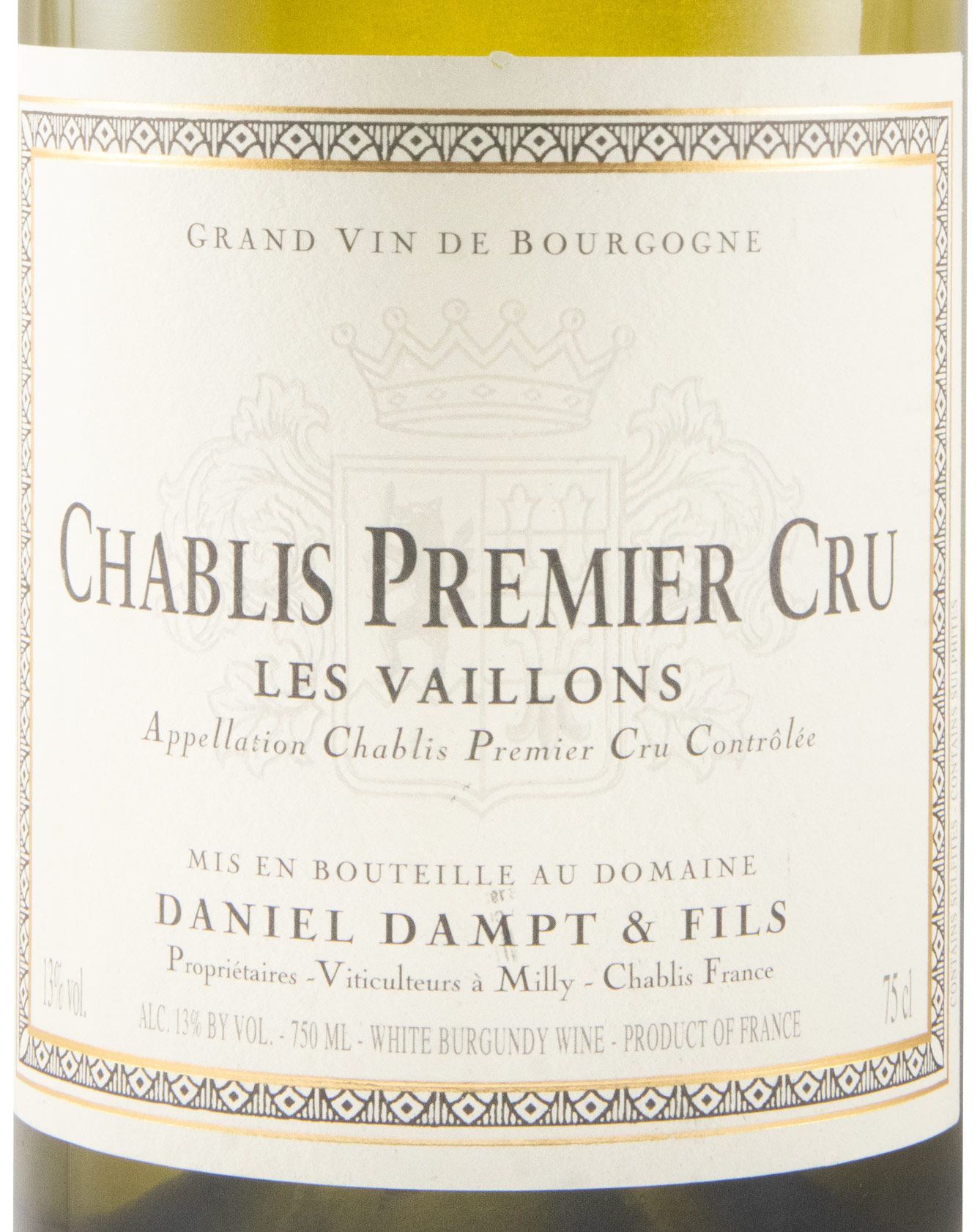 2021 Domaine Daniel Dampt Les Vaillons Premier Cru Chablis branco