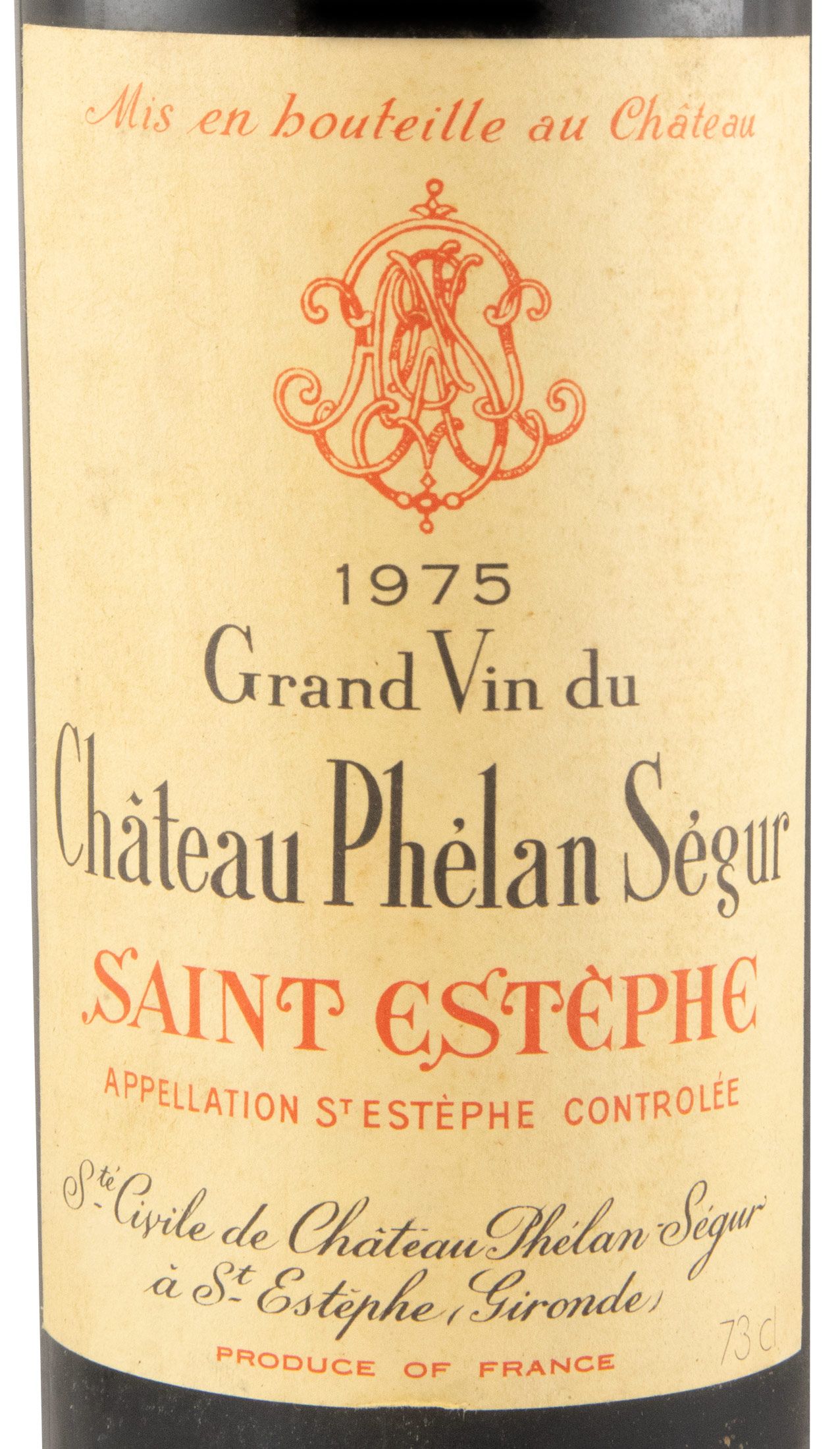 1975 Château Phélan Ségur Saint-Estèphe tinto 73cl