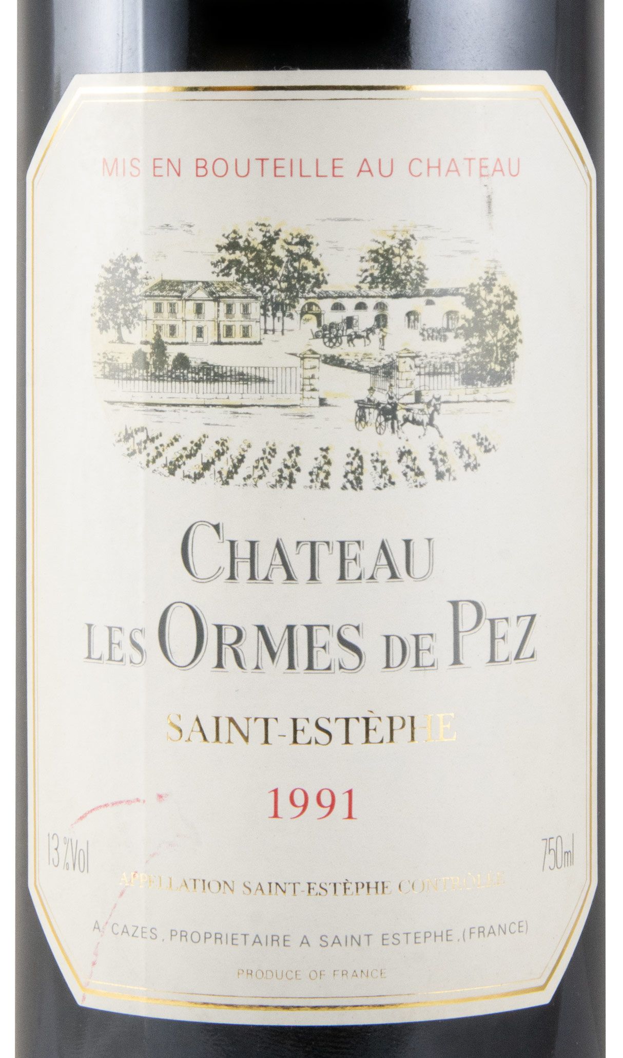 1991 Château Les Ormes de Pez Saint-Estèphe tinto
