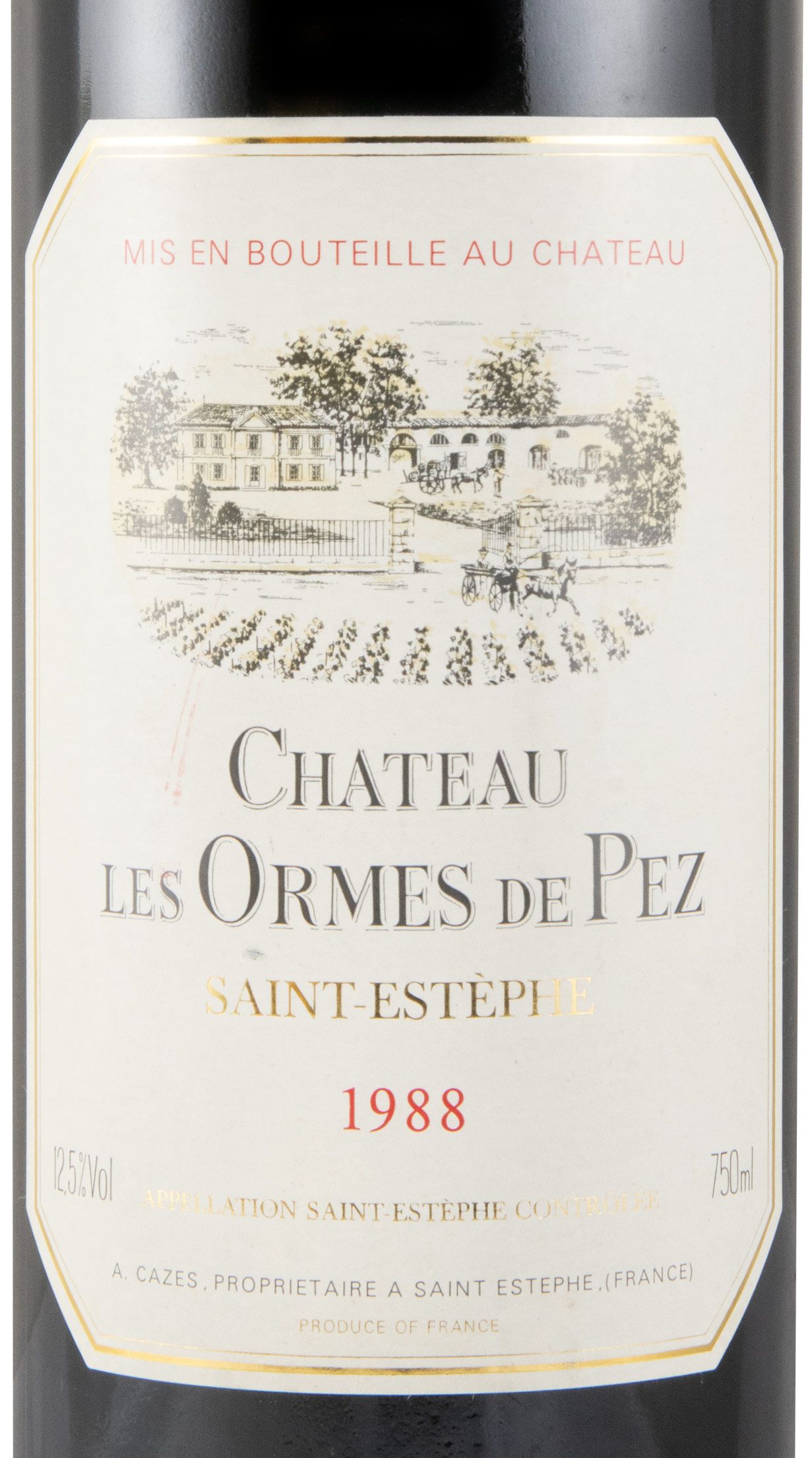 1988 Château Les Ormes de Pez Saint-Estèphe tinto