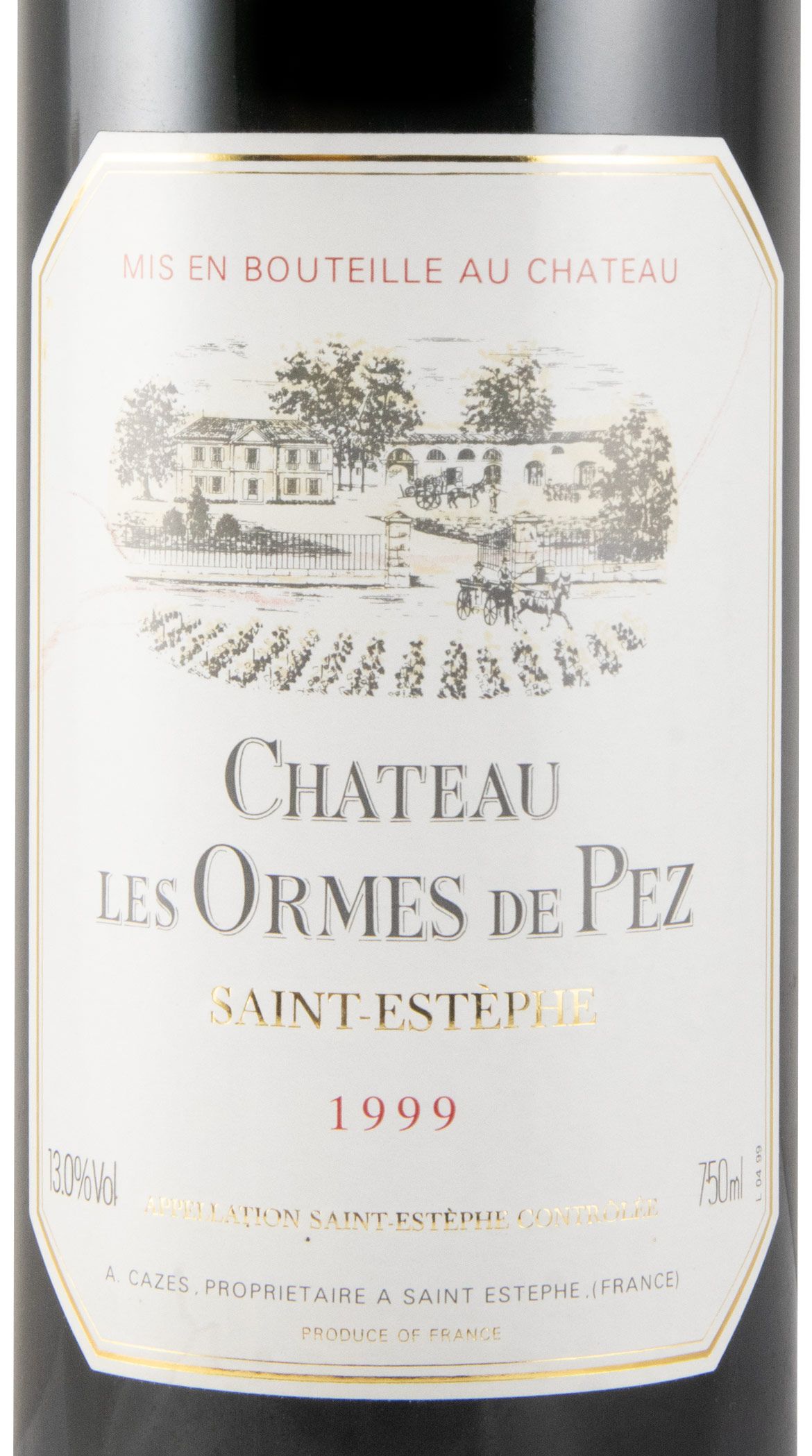 1999 Château Les Ormes de Pez Saint-Estèphe tinto