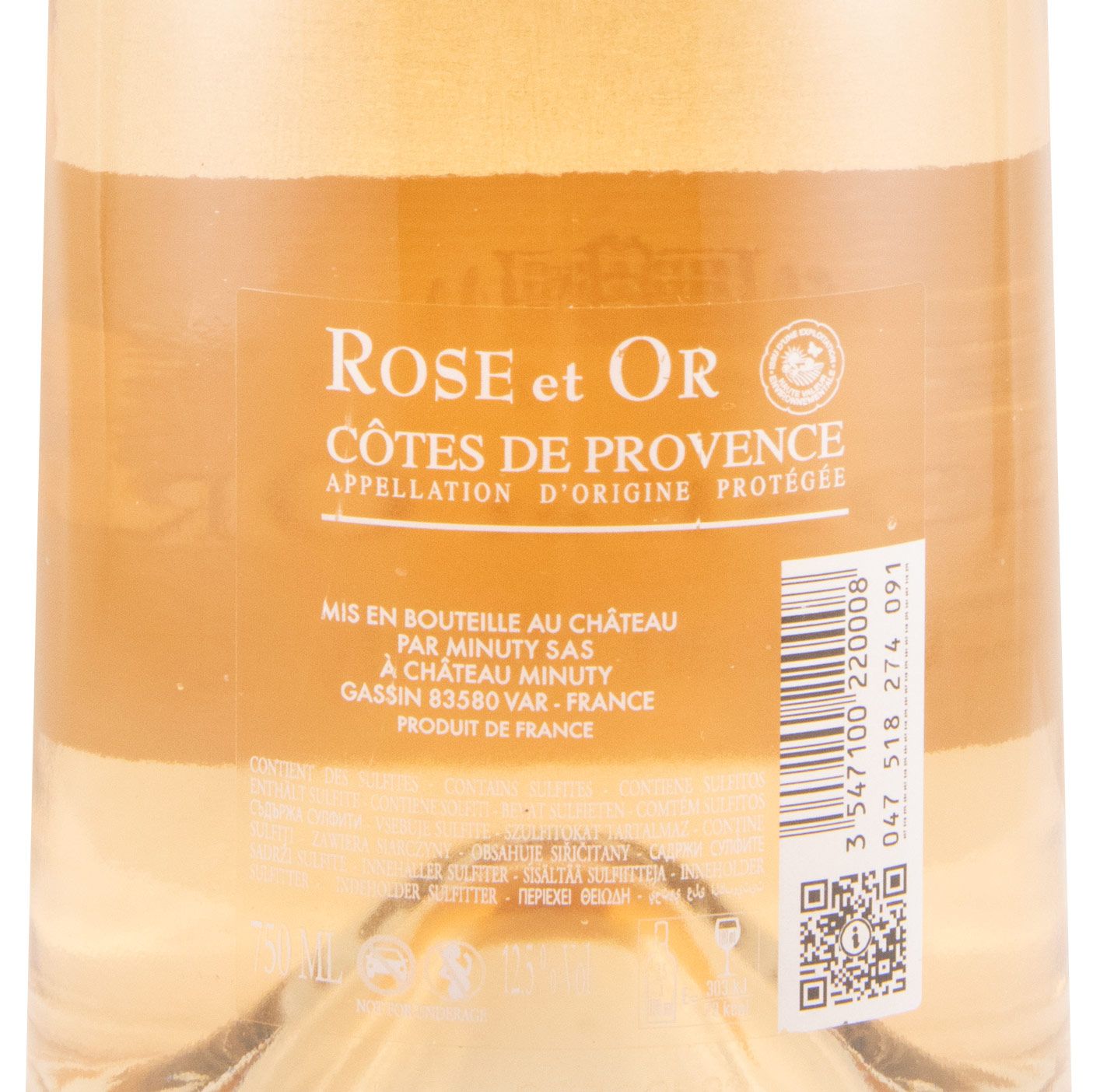 2023 Château Minuty Rose et Or Côtes de Provence rosé