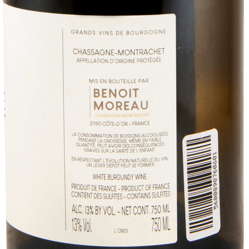 2023 Benoît Moreau Chassagne-Montrachet Côte de Beaune white