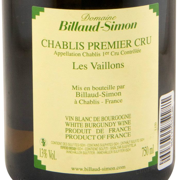 2023 Domaine Billaud-Simon Les Vaillons Chablis branco