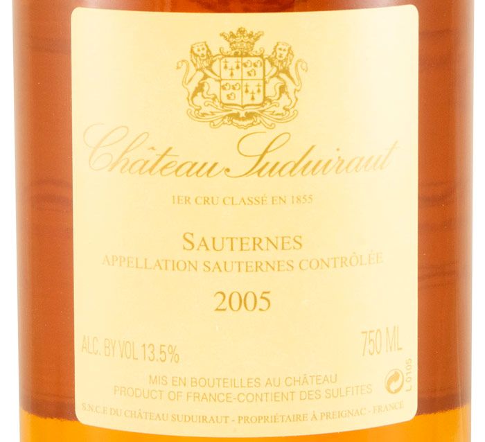 2005 Château Suduiraut Sauternes white