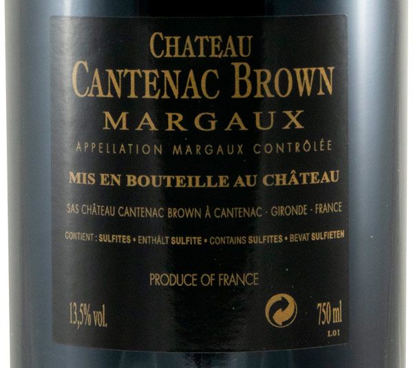 2012 Château Cantenac Brown Margaux tinto