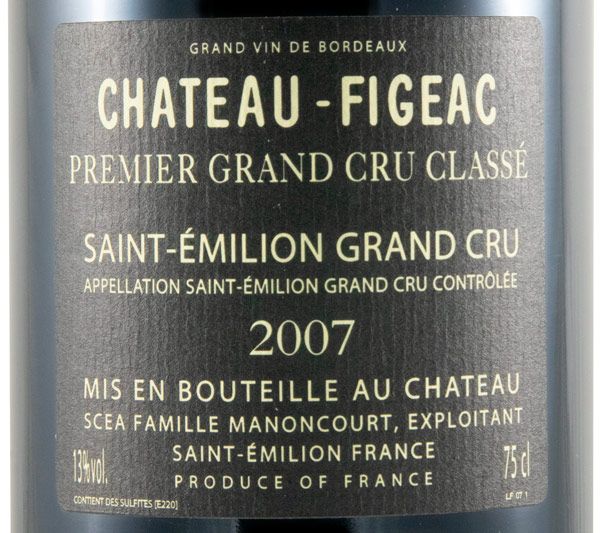 2007 Château-Figeac Saint-Émilion red