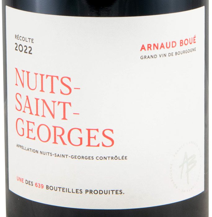 2022 Arnaud Boué Nuits-Saint-Georges tinto