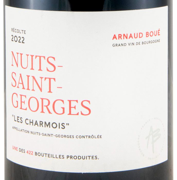 2022 Arnaud Boué Les Charmois Nuits-Saint-Georges tinto