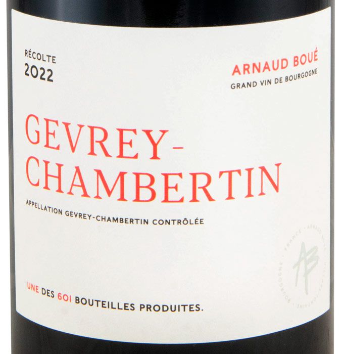 2022 Arnaud Boué Gevrey-Chambertin red
