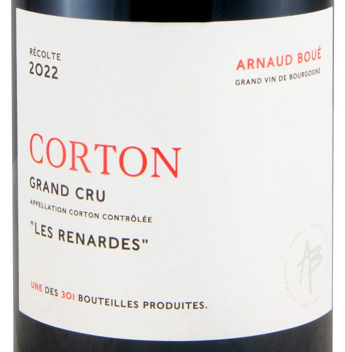 2022 Arnaud Boué Les Renardes Corton tinto