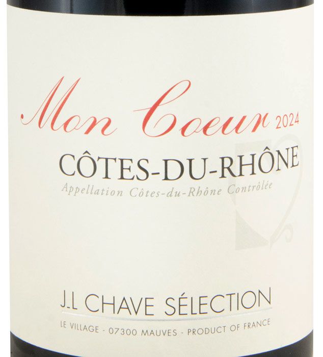2024 Domaine Jean-Louis Chave Sélection Mon Coeur Côtes-du-Rhône tinto