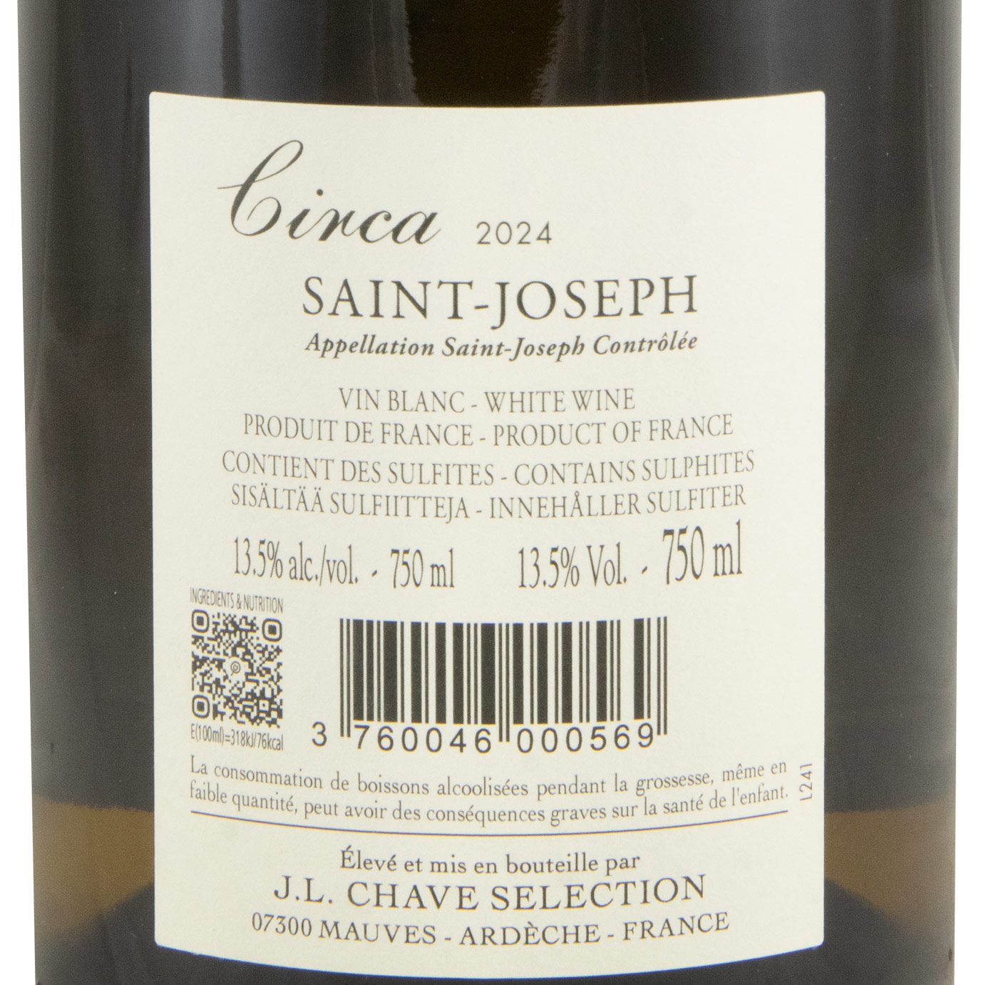 2024 Domaine Jean-Louis Chave Sélection Circa Saint-Joseph branco