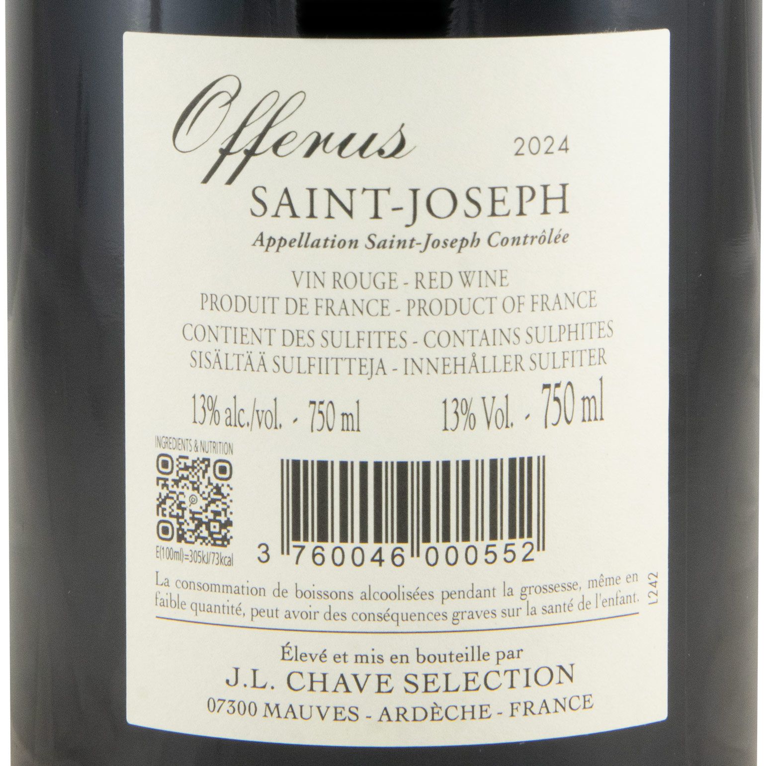 2024 Domaine Jean-Louis Chave Sélection Offerus Saint-Joseph tinto
