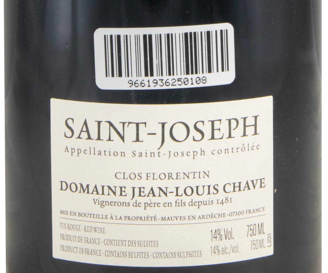 2023 Domaine Jean-Louis Chave Clos Florentin Saint-Joseph red