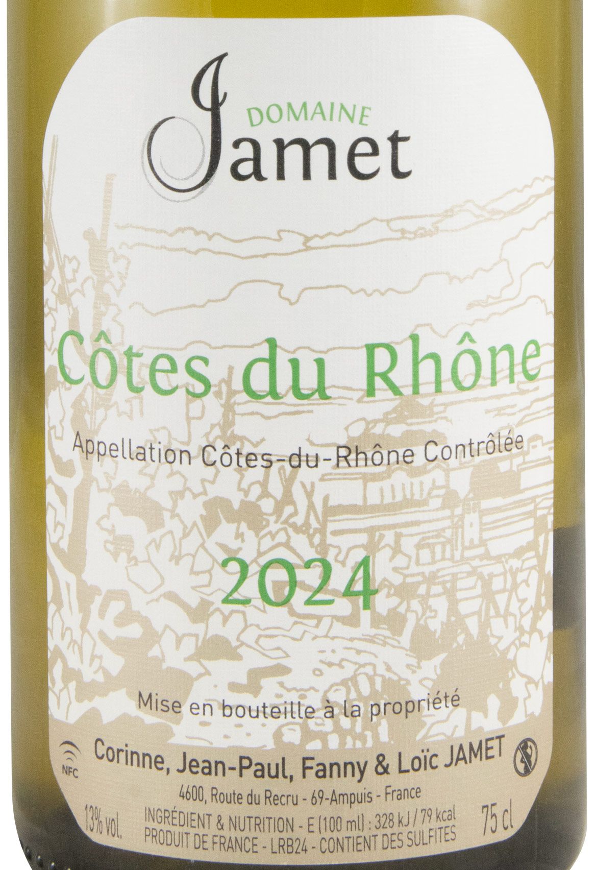 2024 Domaine Jamet Côtes-du-Rhône white