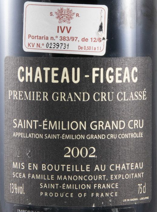 2002 Château-Figeac Saint-Émilion red