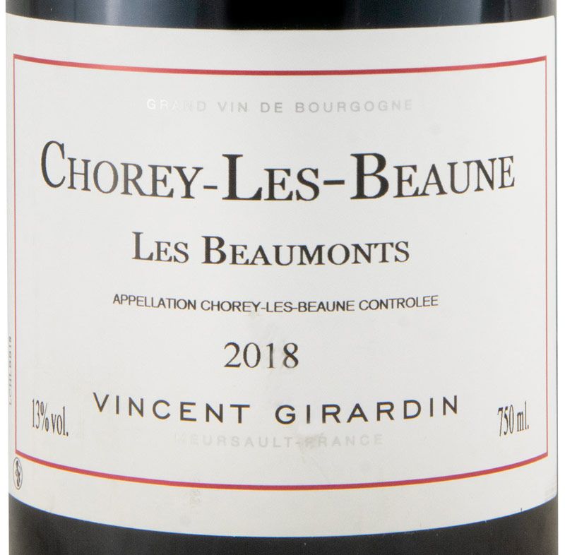 2018 Vincent Girardin Les Beaumonts Vieilles Vignes Chorey-Les-Beaune tinto