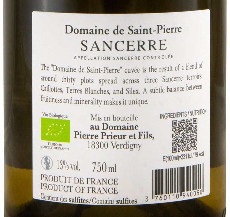 2024 Pierre Prieur & Fils Sancerre organic white