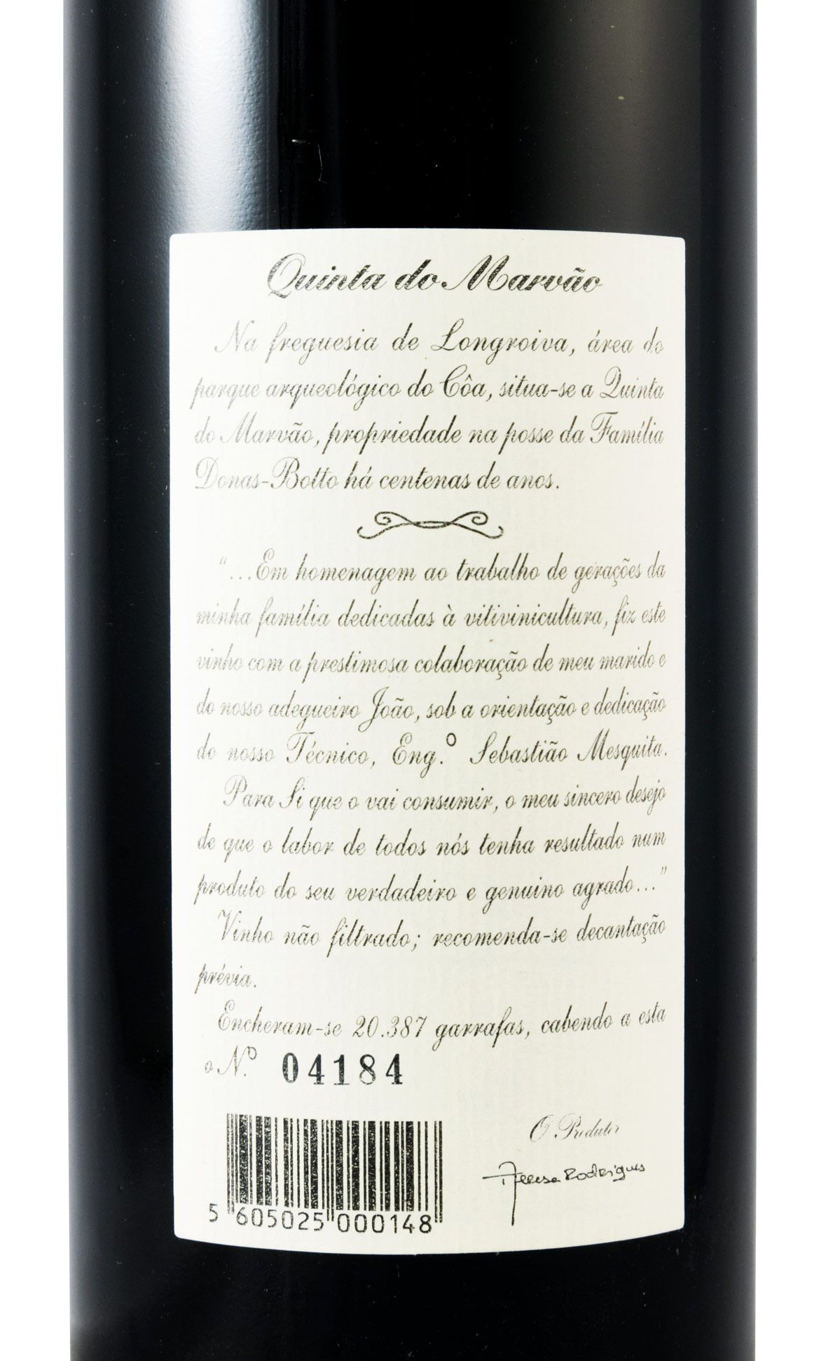 1999 Quinta do Marvão Garrafeira red