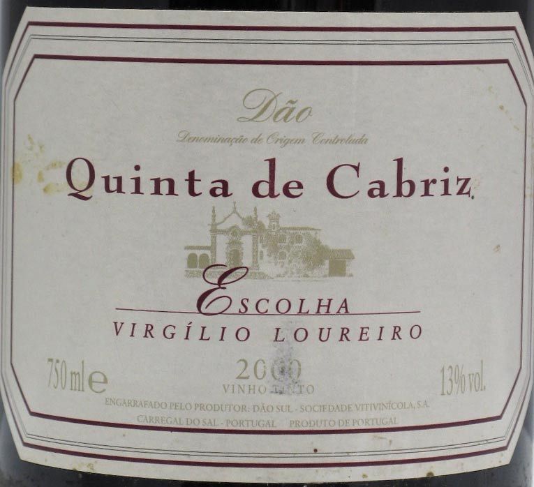 2000 Quinta Cabriz Escolha Virgilio Loureiro tinto