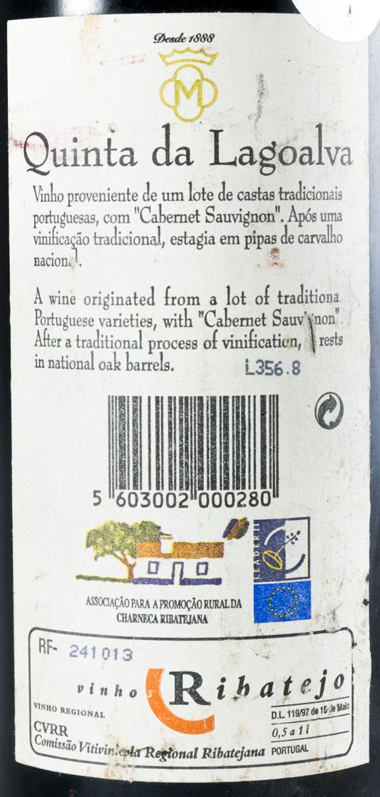1995 Quinta da Lagoalva red
