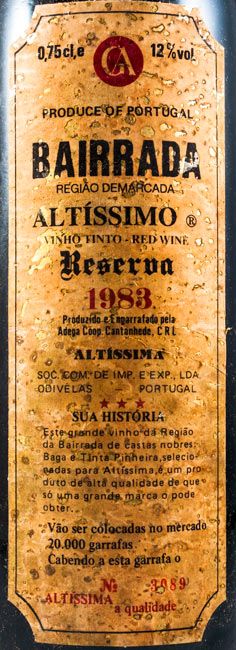 1983 Altíssimo Reserva red