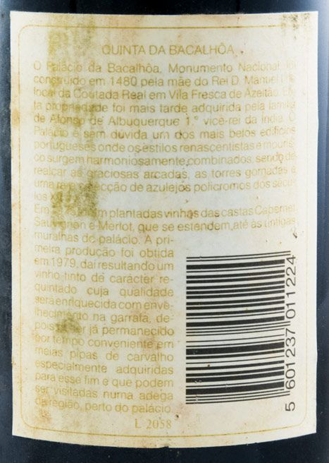 1990 Quinta da Bacalhôa red