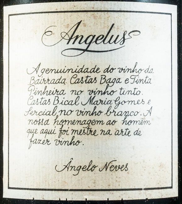 1984 Angelus Reserva Bairrada tinto