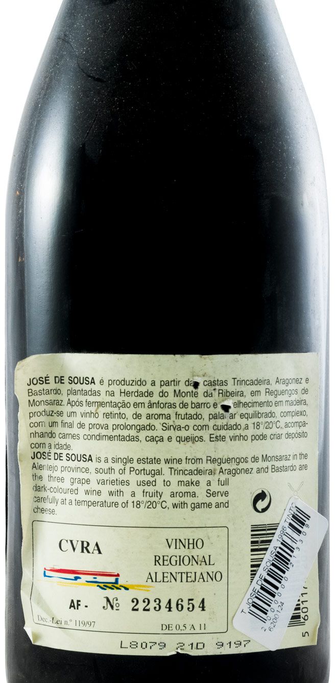 1996 José Maria da Fonseca José de Sousa Tinto Velho tinto