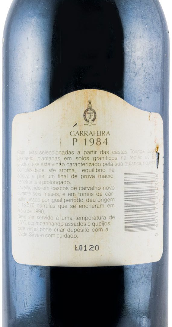 1984 José Maria da Fonseca P Garrafeira red
