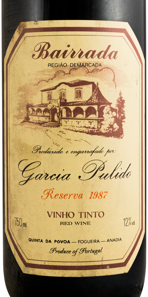 1987 Garcia Pulido Reserva tinto